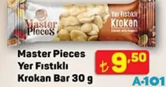 MASTER PİECES YER FISTIKLI KROKAN BAR 30 G fiyat ve kampanya bilgisi